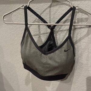 Nike Gray and Black Sports Bra